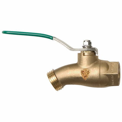 ARROWHEAD BRASS 353BVLF NO-KINK BALL VALVE, LEAD-FREE, 3/4 X 3/4