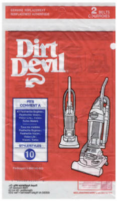 HOOVER CO 3-860140-600 DIRT DEVIL STYLE "10" VACUUM CLEANER BEL