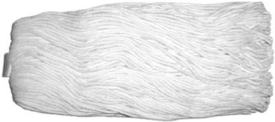 ABCO OFFICE FURNITURE 01307 MOP HEAD, 4-PLY WHITE YARN, 16-OZ.