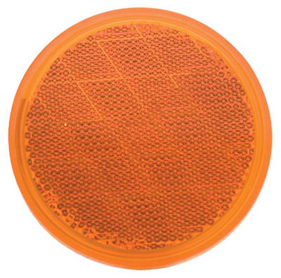 URIAH PRODUCTS UL475000 TRAILER REFLECTOR, AMBER, ADHESIVE, 3-3/