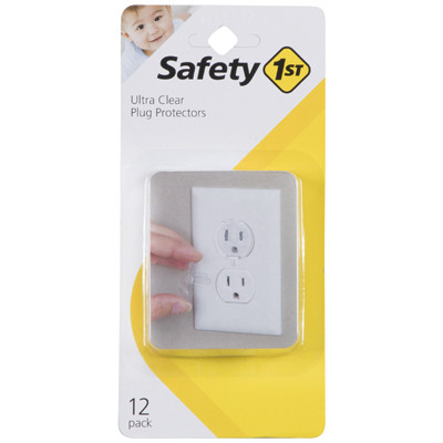 SAFETY 1ST 01711 12-PACK CLEAR OUTLET CHILD SAFETY CAP