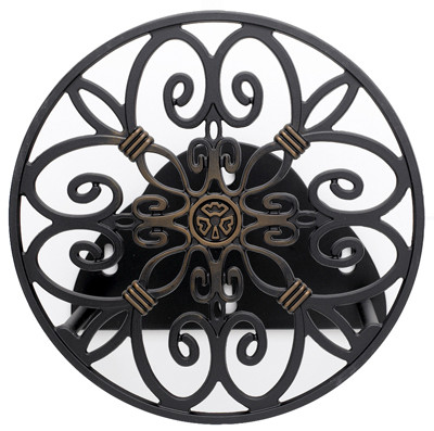 LIBERTY GARDEN 670 HOSE REEL, WALL-MOUNT, ANTIQUE PATINA, H