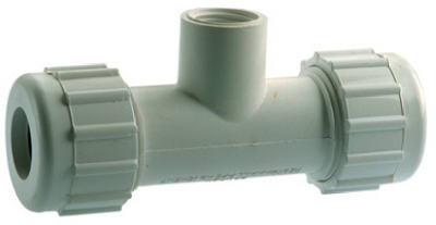 HOMEWERKS WORLDWIDE LLC 511-48-34-34-34B PIPE FITTING, PVC COMPRESSION TEE, FEMAL