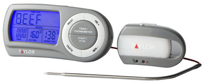 TAYLOR PRECISION PRODUCTS 1479 FOOD THERMOMETER, WITH REMOTE