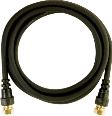 AUDIOVOX VH606R COAXIAL CABLE WITH F CONNECTORS, BLACK, 