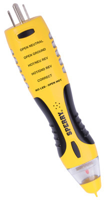 ECM INDUSTRIES LLC VD7504GFI DUALCHECK NON-CONTACT VOLTAGE TESTER/GCF