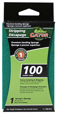 ALI INDUSTRIES 7362 SANDING SPONGE, 100-GRIT, 3 X 5 X 1-IN.