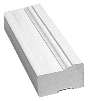 INTEPLAST GROUP 635-1000-986 BRICKMOULD, WHITE PVC, 1.25 X 2-IN. X 10