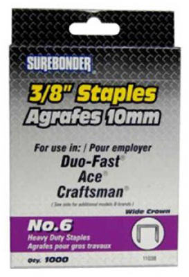 FPC CORPORATION 11038 1000-PACK #6 HEAVY-DUTY 3/8-INCH STAPLE
