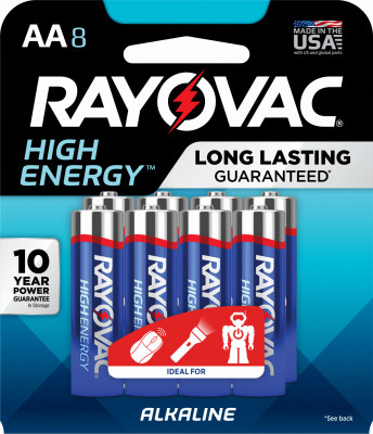SPECTRUM GROUP 815-8K ALKALINE BATTERIES, AA, 8-PK.