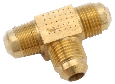 ANDERSON METAL CORP 714044-04 BRASS FLARE TEE, LEAD-FREE, 1/4-IN.