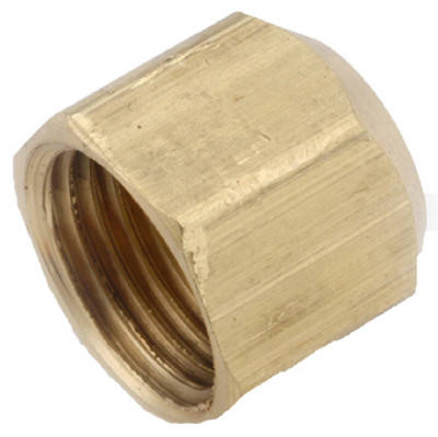 ANDERSON METAL CORP 714040-08 BRASS FLARE CAP, LEAD-FREE, 1/2-IN.