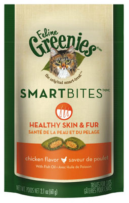 AMERICAN DISTRIBUTION & MFG CO 10141 FELINE SMARTBITES CAT TREATS, CHICKEN, S