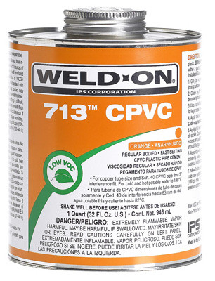 IPS CORPORATION 10128 713 REGULAR BODIED CPVC PIPE CEMENT, FAS