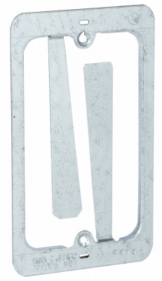 RACO 9017 SINGLE GANE METALLIC LOW VOLTAGE PLATE, 