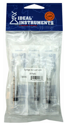 NEOGEN 9263 DISPOSABLE SYRINGE, 3 CC, 6-PK.