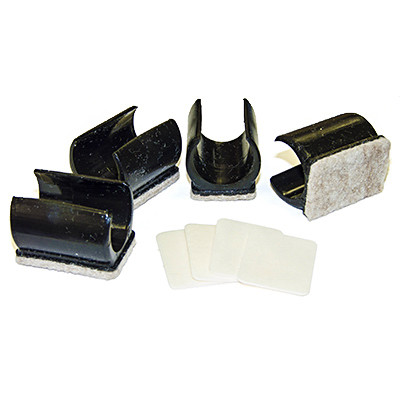 RICHELIEU HARDWARE 63350TV FURNITURE GLIDES, SNAP-ON, TAN FELT WITH