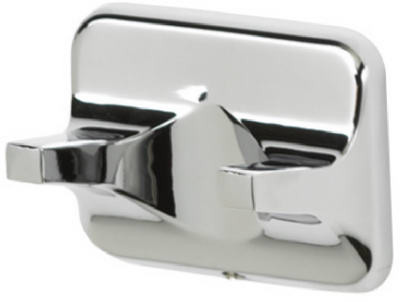 HOMEWERKS WORLDWIDE LLC-IMPORT 631913HP BASIC ROBE HOOK, DOUBLE, CHROME