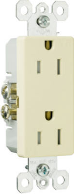 PASS & SEYMOUR 885TRICC8 DECO RECEPTACLE DPX TR IVY 15A