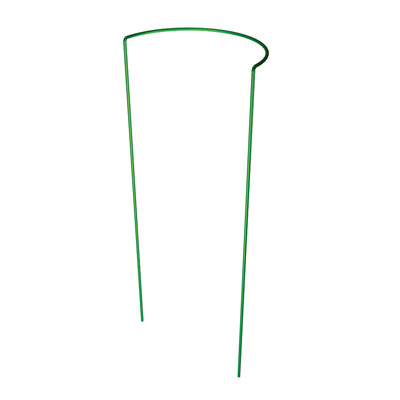 PANACEA 84108GT PLANT SUPPORT, HALF-ROUND, GREEN STEEL, 