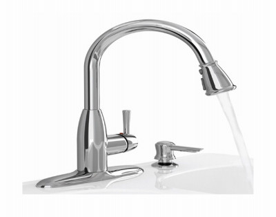 AMERICAN STANDARD 9012.301.002 MCKENZIE PULL DOWN KITCHEN FAUCET WITH S