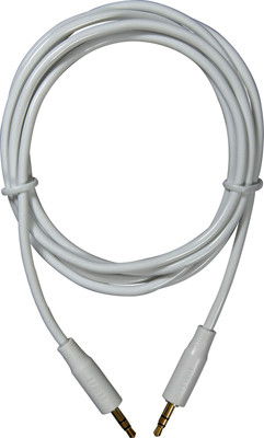 AUDIOVOX AH748Z MP3 AUDIO CABLE, WHITE, 3.5MM, 6-FT.