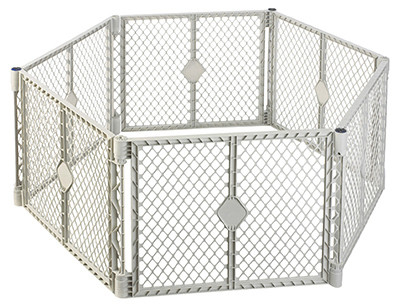 NORTH STATES INDUSTRIES 8668 PET SUPERYARD XT GATE 6 PANELS WHITE 30"