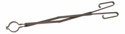 PANACEA 15359 FIREPLACE TONGS, BLACK STEEL, 33-IN.