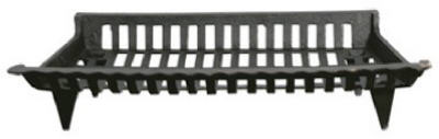 PANACEA 15430 CAST IRON FIREPLACE GRATE, BLACK, 30-IN.