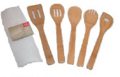 BRADSHAW INTERNATIONAL 25850 5-PC. BAMBOO KITCHEN TOOL SET