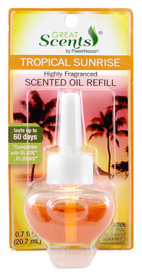 DELTA BRANDS, INC. 92528-12 AIR FRESHENER SCENTED OIL REFILL, TROPIC