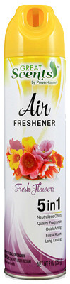 DELTA BRANDS, INC. 90560-12 AIR FRESHENER, FRESH FLOWERS, 9-OZ. AERO