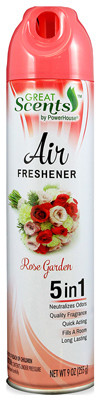 DELTA BRANDS, INC. 90564-12 AIR FRESHENER, ROSE GARDEN, 9-OZ. AEROSO