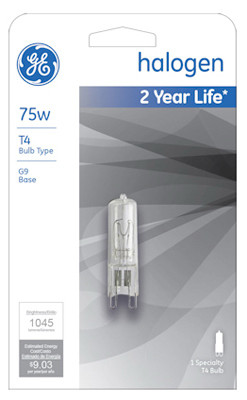 GENERAL ELECTRIC 16759 75-WATT LINEAR QUARTZ HALOGEN BULB