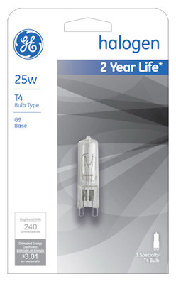 GENERAL ELECTRIC 16754 25-WATT LINEAR QUARTZ HALOGEN BULB