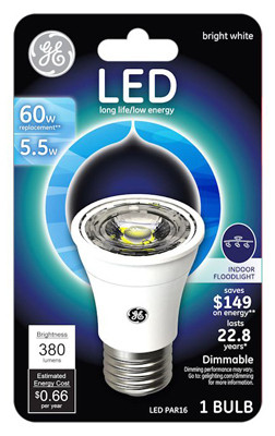 GENERAL ELECTRIC 26384 LED FLOOD LIGHT BULB, INDOOR, BRIGHT WHI
