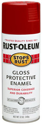 RUST-OLEUM 7765-830 STOPS RUST SPRAY ENAMEL, REGAL RED GLOSS