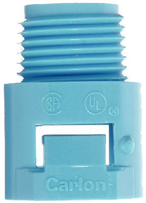 ABB INSTALLATION PRODUCTS A243E-CAR 3/4-IN. ENT BLUE SMURF MALE ADAPTER