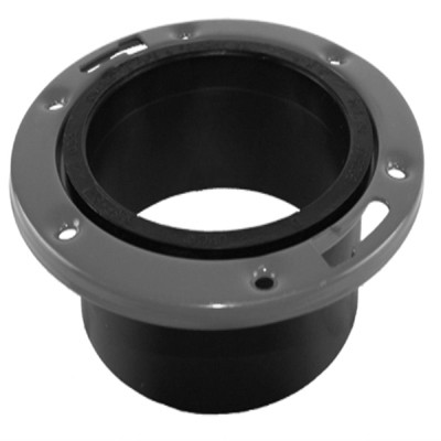 CHARLOTTE PIPE & FOUNDR ABS 00811  0800HA ABS/DWV CLOSET FLANGE, HUB END, ADJUSTAB
