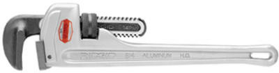 RIDGE TOOL 31105 ALUMINUM PIPE WRENCH, 14-IN., 3-IN. JAW 