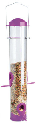 WOODLINK 23924 WILD BIRD & FINCH TUBE FEEDER, ASSORTED 