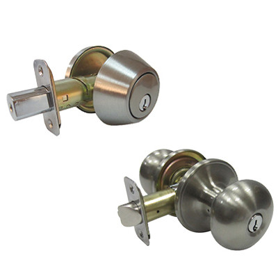 TAIWAN FU HSING INDUSTRIAL CO BFX2L1B KA3 MUSHROOM COMBO LOCK PACK, SATIN NICKEL