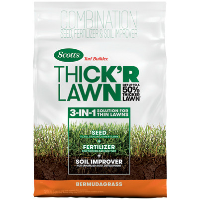 THE SCOTTS MIRACLE-GRO 30177 TURF BUILDER THICK 'R LAWN BERMUDA GRASS