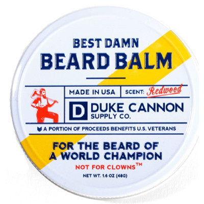 DUKE CANNON SUPPLY COMPANY BDBALM1 BEST DAMN BEARD BALM, REDWOOD, 1.6-OZ.
