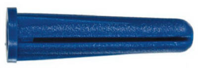 HILLMAN GROUP 41394 WALL ANCHORS, BLUE, PLASTIC, 10-12 X 1-I