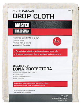 SHIJIAZHUANG 58909 CANVAS DROP CLOTH, 6 X 9-FT.