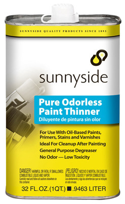 SUNNYSIDE 70532 ODORLESS PAINT THINNER, 1-QT.