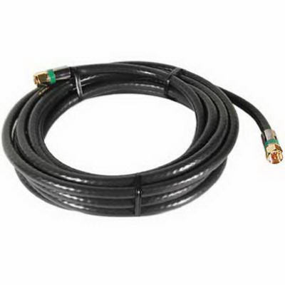 AUDIOVOX DH12QCF 12-FT. 18 AWG BLACK QUAD SHIELD RG6 COAX