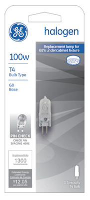 GENERAL ELECTRIC 97667 100-WATT QUARTZ HALOGEN LIGHT BULB