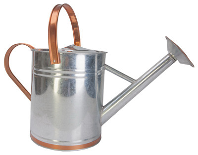 PANACEA 84895 WATERING CAN, GALVANIZED STEEL, 2-GAL.
